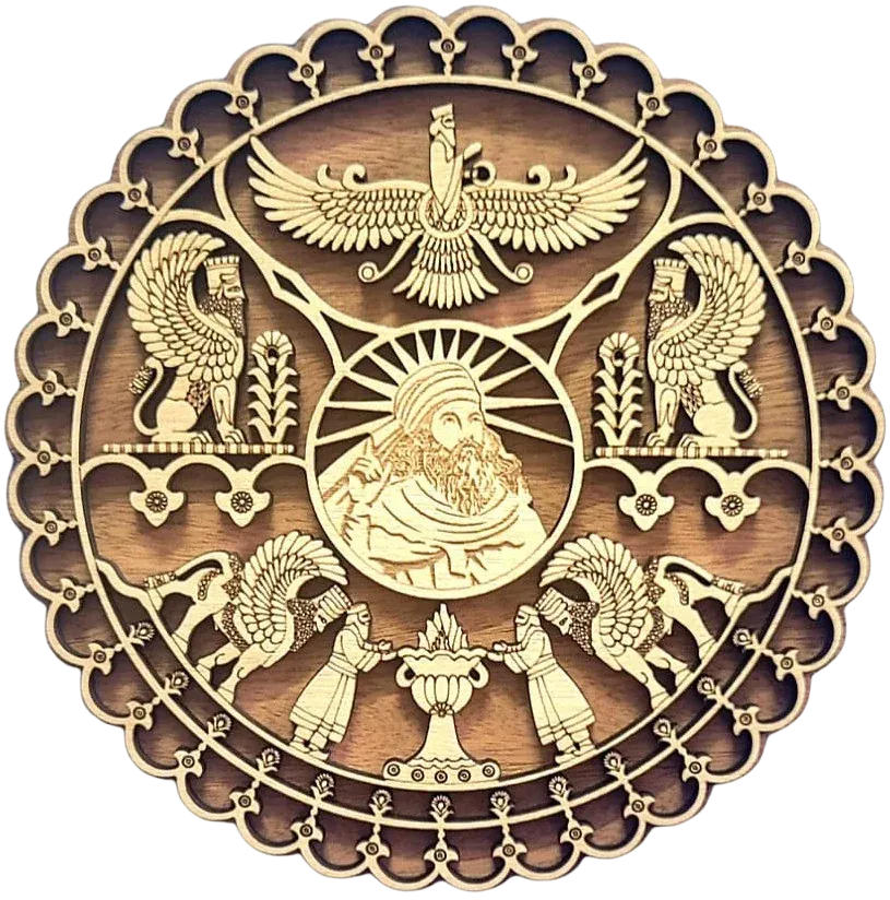 Prophet & Lamassu Scalloped Roundel, view 2